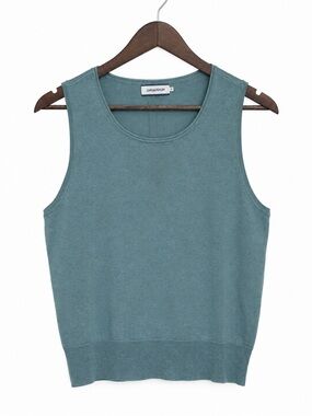 J. McLaughlin Teal Sleeveless Knit Tank